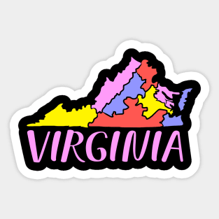 USA state: Virginia Sticker